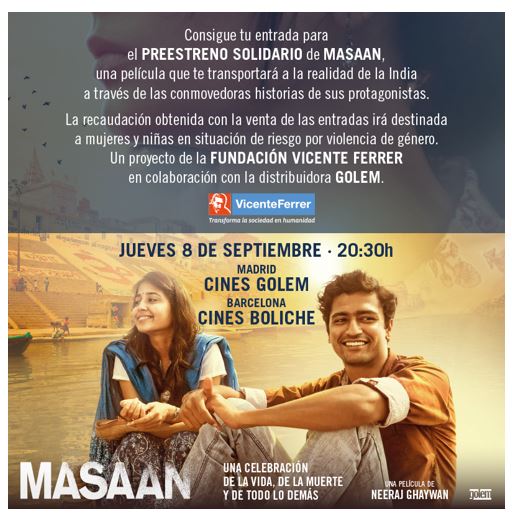 Masaan -preestreno solidario-