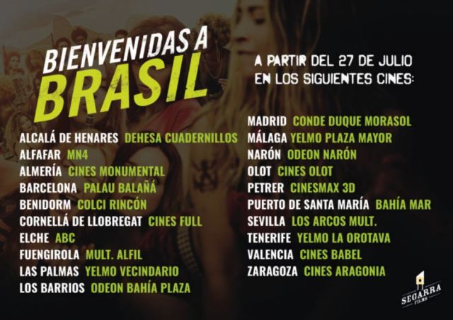 Salas donde ponen BIENVENIDAS A BRASIL